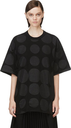 Comme des Garcons Black Oversized Dot Print T-Shirt