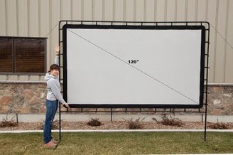 Camp Chef Outdoor Entertainment Gear by Camp Chef,  OS120L Backyard Big Indoor/Outdoor Portable Movie Projection Screen