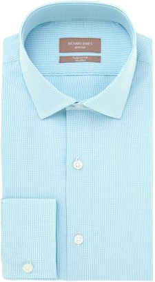 Richard James Men's Mayfair Austin mini gingham long sleeve shirt