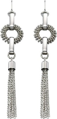 Fiorelli Silver Plated Circular Bobble Earrings with Tassels
