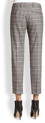 Piazza Sempione Cropped Prince Of Wales Pants