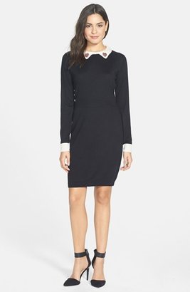 Sugarhill Boutique 'Rachel' Sequin Collar Sweater Dress