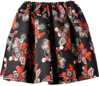 Au Jour Le Jour floral print pouf skirt