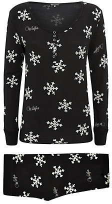 Wildfox Couture Snowflake Thermal Top and Leggings Set