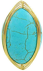 JCPenney Pannee Gold Wire Wrapped Turquoise Ring