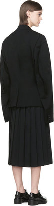 Comme des Garcons Black Wool Double-Sleeve Oversized Blazer