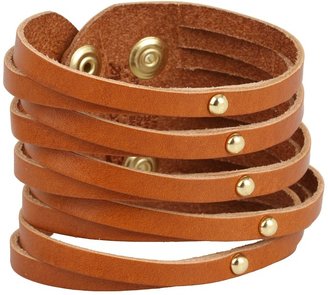 Linea Pelle Sliced Cuff with Dome Studs