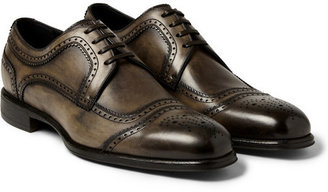 Dolce & Gabbana Burnished-Leather Derby Brogues