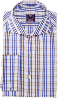 Cromwell & Sons Royal Tan Plaid French Cuff Shirt