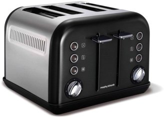 Morphy Richards 242002 New Accents 4 Slice Toaster - Black
