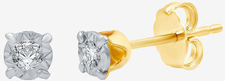 Fine Jewelry Diamond-Accent Stud Earrings 10K Yellow Gold