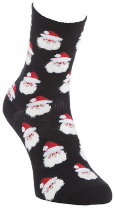 F&F Fluffy Detail Santa Socks