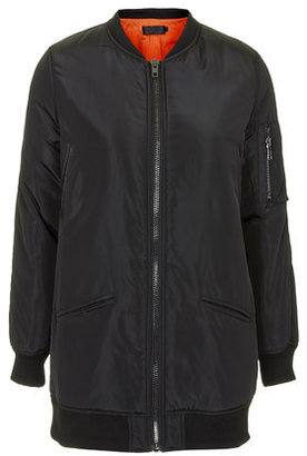 Topshop Womens Woody Bomber Jacket by Story of Lola - Black