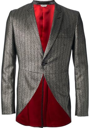 Comme des Garcons Homme Plus metallic morning suit-style blazer