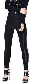 Love Label High Waisted Leather Look Trousers