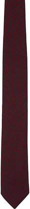 Barneys New York Men's Grenadine Neck Tie-RED