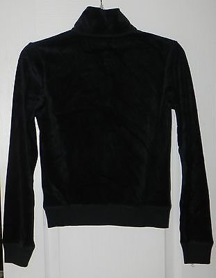 Juicy Couture New Girls/Juniors Black Velour Sweat Shirt/Jacket - size XS/P