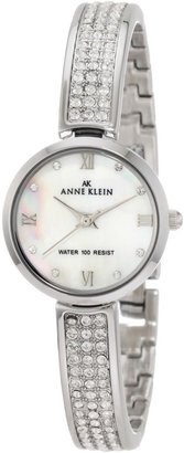 Anne Klein Women's 10/9787MPSV Swarovski Crystal-Accented Bangle Watch