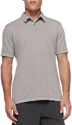 James Perse Short-Sleeve Jersey Polo, Taupe