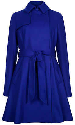Ted Baker A-line Trench Coat, Bright Blue