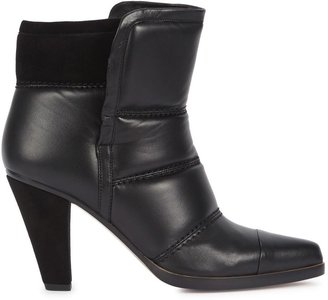 Chloé Clayhill black padded leather ankle boots