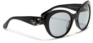 Nobrand Crystal temple oval sunglasses