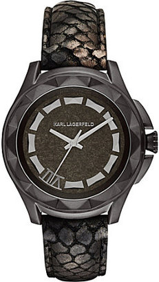 Karl Lagerfeld Watches KL1039 Karl 7 snake-effect watch
