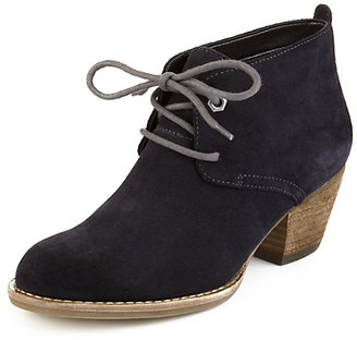 Marks and Spencer Indigo Collection Suede Lace Up Shoe Boots with Insolia®