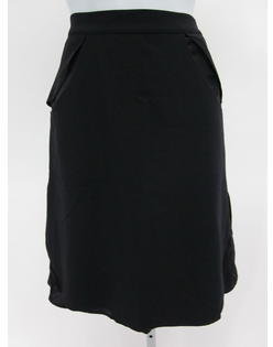 Robert Rodriguez Black Silk Lining Knee Length A-Line Skirt Sz 6