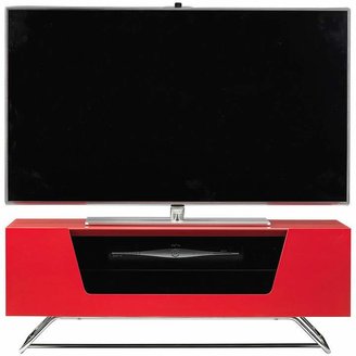 Alphason Chromium TV Stand - Fits Up To 46 Inch TV - Red