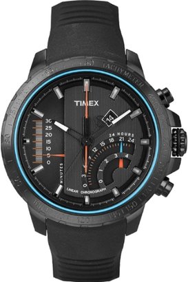 Timex Gents Iq T Series Mns Linear Blk Dial Stp Watch T2P272