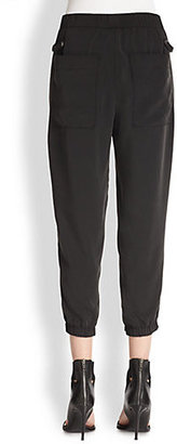 Helmut Lang Pleated Cropped Pants