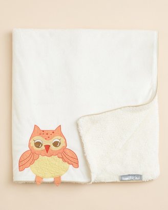 The Little Acorn Owl Blanket, Blue