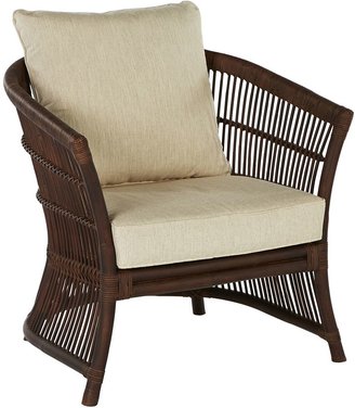 GLOBE WEST Armchairs Rumba Cape Rattan Occasional Chair