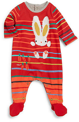 Catimini Infant's Bunny Stripe Footie