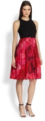 Thakoon Printed Contrast Mini Dress