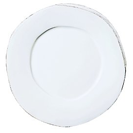 Vietri Lastra White Dinner Plate
