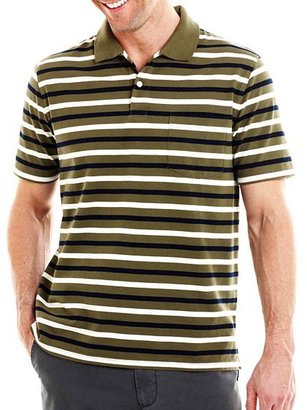 JCPenney St. John's Bay Bar-Striped Polo Shirt