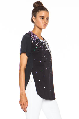3.1 Phillip Lim Embellished Overlapping Side Seam Tee