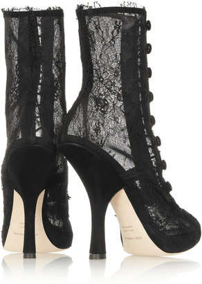 Dolce & Gabbana Lace calf boots