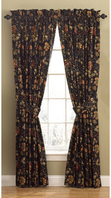 Waverly Felicite Window Treatment Collection in Noir
