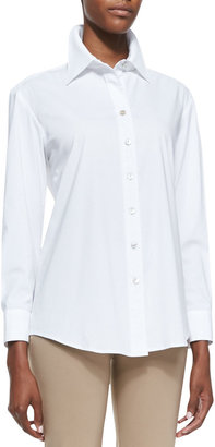 Vince Finley Barret Relaxed Button-Up Blouse