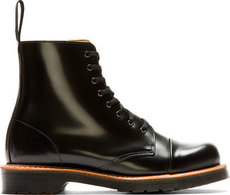 Dr. Martens Black Leather 8-Eye Charlton Boots
