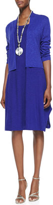 Eileen Fisher Organic Cotton/Hemp Twist Sleeveless Dress, Petite