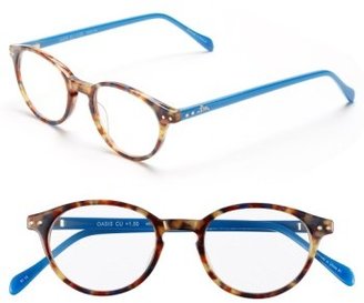 Lilly Pulitzer Women's 'Oasis' 45Mm Reading Glasses - Blue Tortoise/ Worth Blue