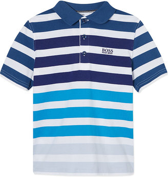 HUGO BOSS Striped Cotton Polo Shirt 4-16 Years - for Boys