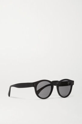 Illesteva Leonard Round-frame Acetate Sunglasses - Black