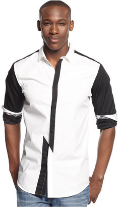 INC International Concepts Long Sleeve Zap Shirt