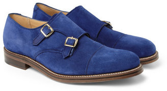 Katie Eary London Collections. Men x Grenson Suede Monk-Strap Shoes