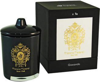 Tiziana Terenzi Black Glass Gioconda with Lid - Black Fire- 1 Wick